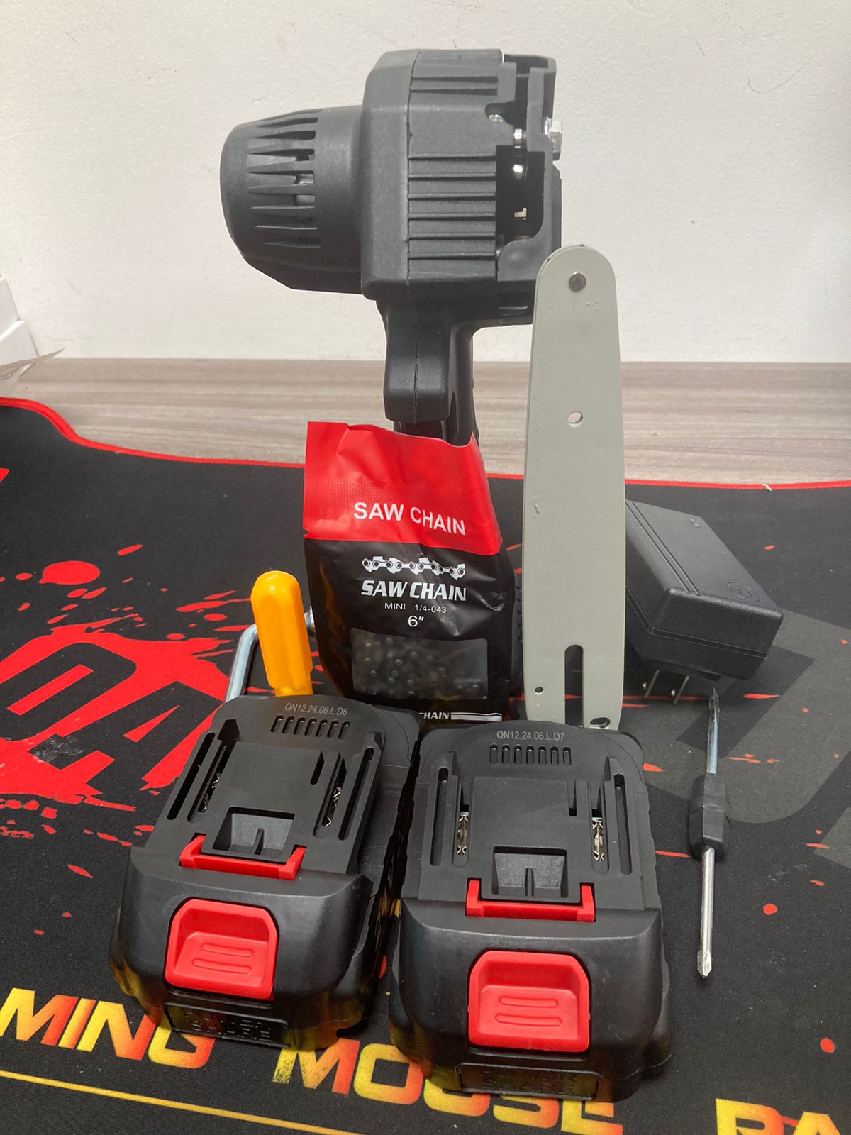 Mini Sierra Doble Bateria en Caja